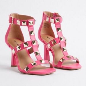 Torrid Studded Cage Stilletto Heel Sandal Size 11ww